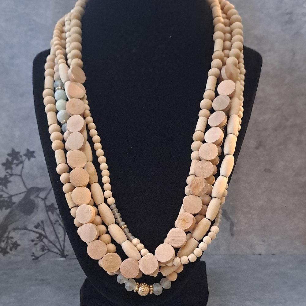 Multi-Strand Lightweight Boho Beaded Necklace